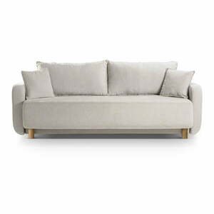 Beżowa rozkładana sofa ze schowkiem 231 cm Elen – Micadoni obraz