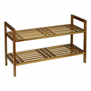 Regał na buty z litego drewna akacjowego w naturalnym kolorze 69x40, 5x27 cm Fondi – Wenko obraz