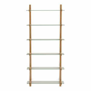Szklany modułowy system półek w naturalnym kolorze 90x202x30, 5 cm Sitra – Kave Home obraz