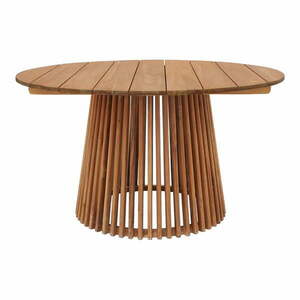 Okrągły stół ogrodowy z litego drewna tekowego ø 120 cm Lorca – House Nordic obraz