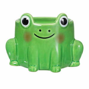 Kamionkowa osłonka na doniczkę Frog – Sass & Belle obraz