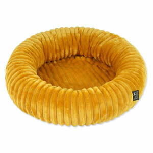 Musztardowe legowisko dla psów ø 50 cm Dog Fantasy Stripe – Plaček Pet Products obraz