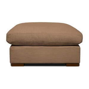Jasnobrązowy sztruksowy puf Comfy – Scandic obraz