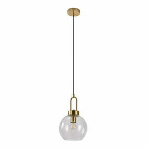 Lampa wisząca w kolorze mosiądzu ze szklanym kloszem ø 20 cm Luton – House Nordic obraz