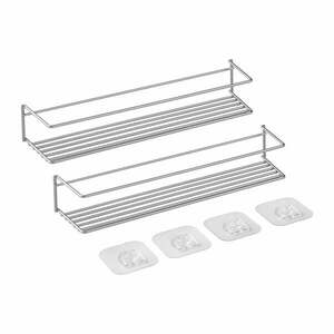 Zestaw 2 półek ściennych na przyprawy - Metaltex obraz