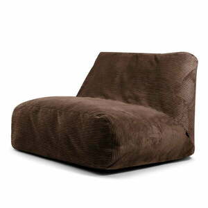 Ciemnobrązowy sztruksowy worek do siedzenia Sofa Tube – SLOWDOWN obraz