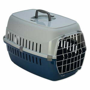 Niebiesko-szary transporter dla czworonoga 35x58 cm Dog Fantasy Carrier – Plaček Pet Products obraz