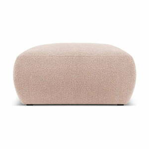 Różowy puf z materiału bouclé Molino – Micadoni Home obraz