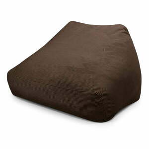 Ciemnobrązowy sztruksowy worek do siedzenia Sofa Snug – SLOWDOWN obraz