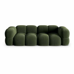Zielona aksamitna sofa 250 cm Loretto – Cosmopolitan Design obraz