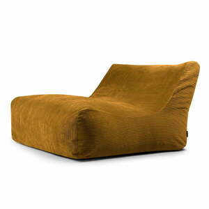 Musztardowy sztruksowy worek do siedzenia Sofa Lounge – SLOWDOWN obraz