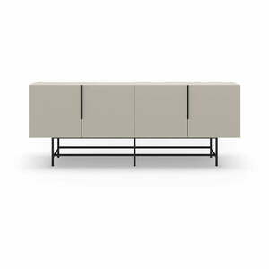 Kremowa niska komoda 200x77, 5 cm Eldia – Marckeric obraz