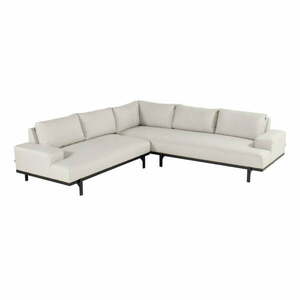 Jasnoszara aluminiowa sofa ogrodowa (lewostronna) Lucas – Hartman obraz