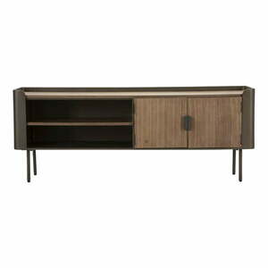 Brązowa szafka pod TV z litego drewna jodłowego 150x58 cm Toronto – Mauro Ferretti obraz