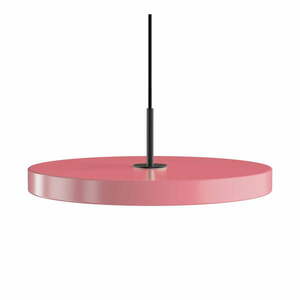 Różowa lampa wisząca LED z metalowym kloszem ø 43 cm Asteria Medium – UMAGE obraz