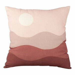 Różowo-czerwona bawełniana poduszka PT LIVING Pink Sunset, 45x45 cm obraz