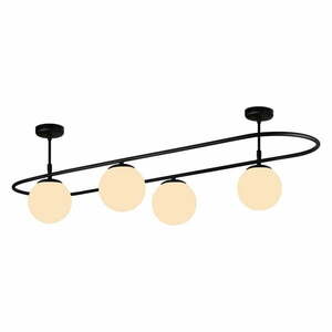 Czarna lampa sufitowa Squid Lighting Elips, dł. 124 cm obraz