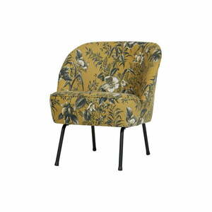 Musztardowy fotel BePureHome Vogue Poppy obraz