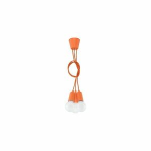 Pomarańczowa lampa wisząca ø 15 cm Rene – Nice Lamps obraz