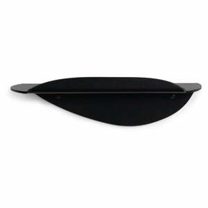 Czarna metalowa półka 34 cm Pipa – Spinder Design obraz