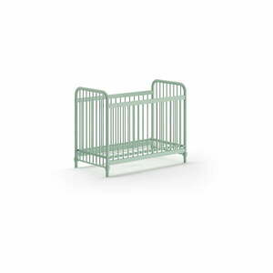 Zielone metalowe łóżeczko 60x120 cm BRONXX – Vipack obraz