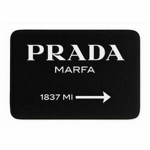 Czarny aksamitny dywanik łazienkowy 60x100 cm Prada – Mila Home obraz