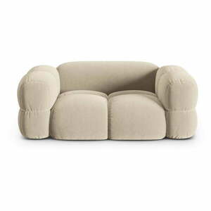 Beżowa aksamitna sofa 180 cm Loretto – Cosmopolitan Design obraz
