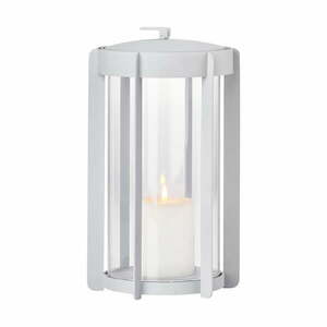 Jasnoszary lampion LED na USB (wysokość 25 cm) Firefly – Zone obraz