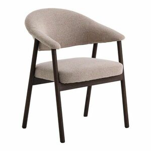 Beżowe krzesła z litego drewna dębowego z podłokietnikami zestaw 2 szt. Elk – Unique Furniture obraz