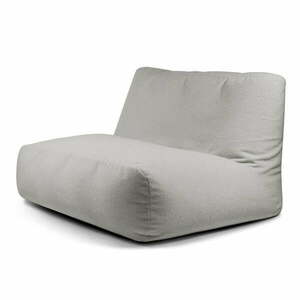 Jasnoszary worek do siedzenia z materiału bouclé Sofa Tube – SLOWDOWN obraz