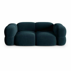 Ciemnoniebieska aksamitna sofa 210 cm Loretto – Cosmopolitan Design obraz