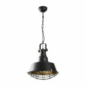 Czarna metalowa lampa wisząca Opviq lights Soultana obraz