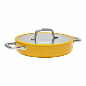 Patelnia aluminiowa z pokrywką/z powłoką nieprzywierającą ø 28 cm tegame Meda 3.0 – FABINI obraz
