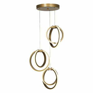 Metalowa lampa sufitowa LED w kolorze brązu Sezen – Squid Lighting obraz