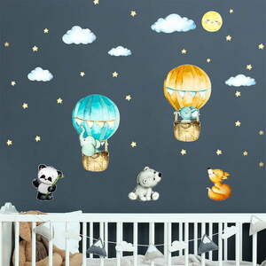 Dziecięce naklejki ścienne Ambiance Balloons and Stars obraz