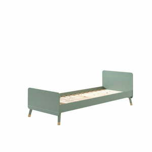 Oliwkowe łóżko dziecięce z drewna sosnowego Vipack Billy, 90x200 cm obraz