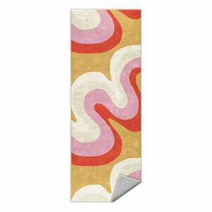 Żółto-różowy chodnik odpowiedni do prania 60x230 cm Raspberry Creamsicle – Mila Home obraz
