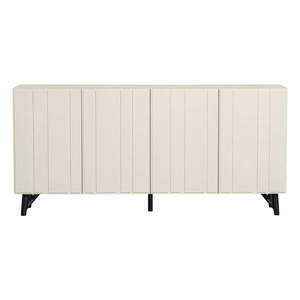 Kremowa niska komoda z litego drewna sosnowego 181x85 cm Miller – WOOOD obraz