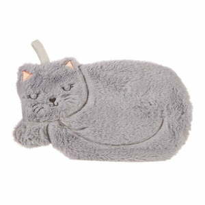 Szary termofor z mikropluszu 700 ml Cat – Sass & Belle obraz