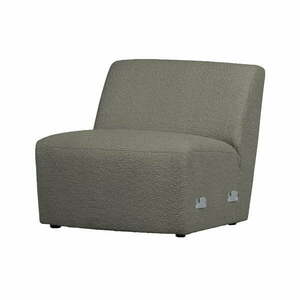 Moduł sofy z materiału bouclé (moduł środkowy) w kolorze khaki Coco – WOOOD obraz