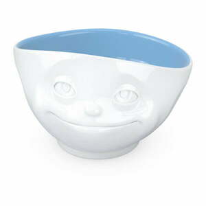 Biało-niebieska porcelanowa zakochana miska 58products obraz