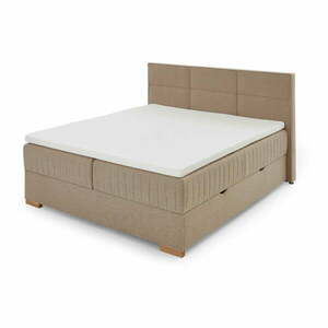Beżowe łóżko boxspring ze schowkiem 180x200 cm Tambo – Meise Möbel obraz