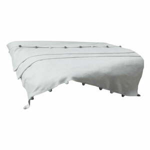 Kremowa polarowa narzuta 200x220 cm Pom Pom – Mijolnir obraz
