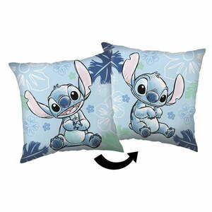 Polarowa poduszka dziecięca 40x40 cm Lilo and Stitch "Blue" – Jerry Fabrics obraz