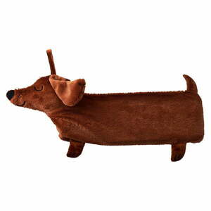 Brązowy termofor z mikropluszu 850 ml Dachshund – Sass & Belle obraz