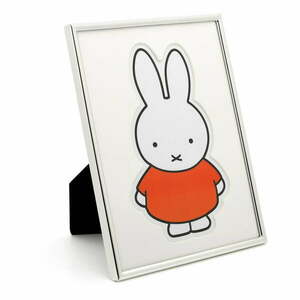 Metalowa ramka stojąca/ścienna w kolorze srebra 15x20 cm Miffy – Zilverstad obraz
