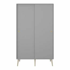 Szara szafa z drzwiami przesuwnymi 113x190 cm Softline – Tvilum obraz