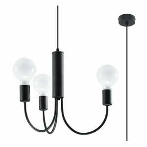 Czarna lampa wisząca ø 45 cm Karim – Nice Lamps obraz