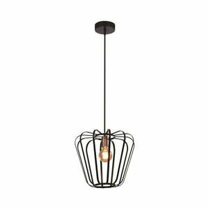 Czarna metalowa lampa wisząca ø 35 cm Jonas – Candellux Lighting obraz