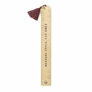 Linijka Measure Twice Cut Once – DesignWorks Ink obraz